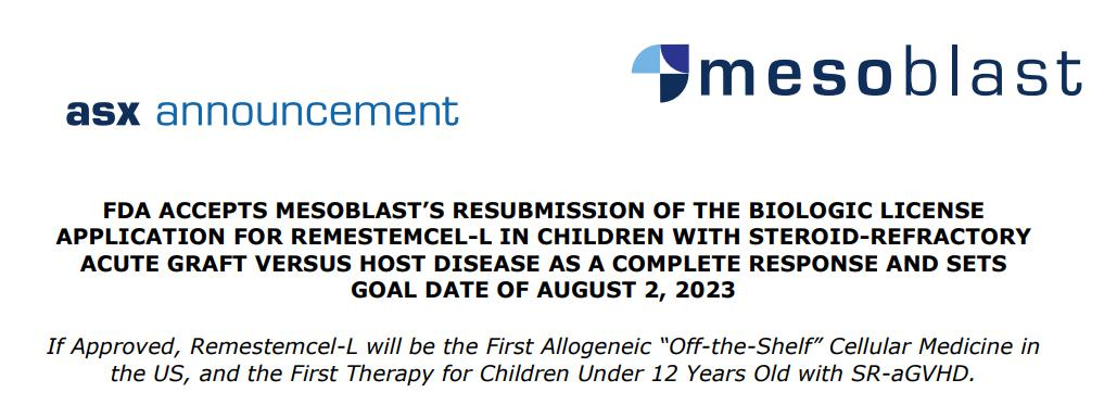 填补儿童药物空白！FDA或批准首个“现货型”间充质干细胞药物上市