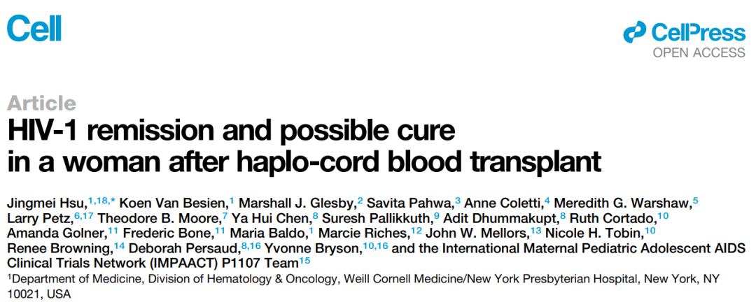 干细胞新进展：全球第6例被“治愈”艾滋病患者！