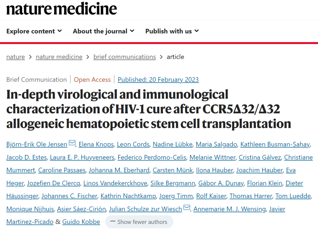干细胞新进展：全球第6例被“治愈”艾滋病患者！