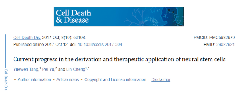 神经干细胞(NSC)在修复脑神经损伤方面效果显著！